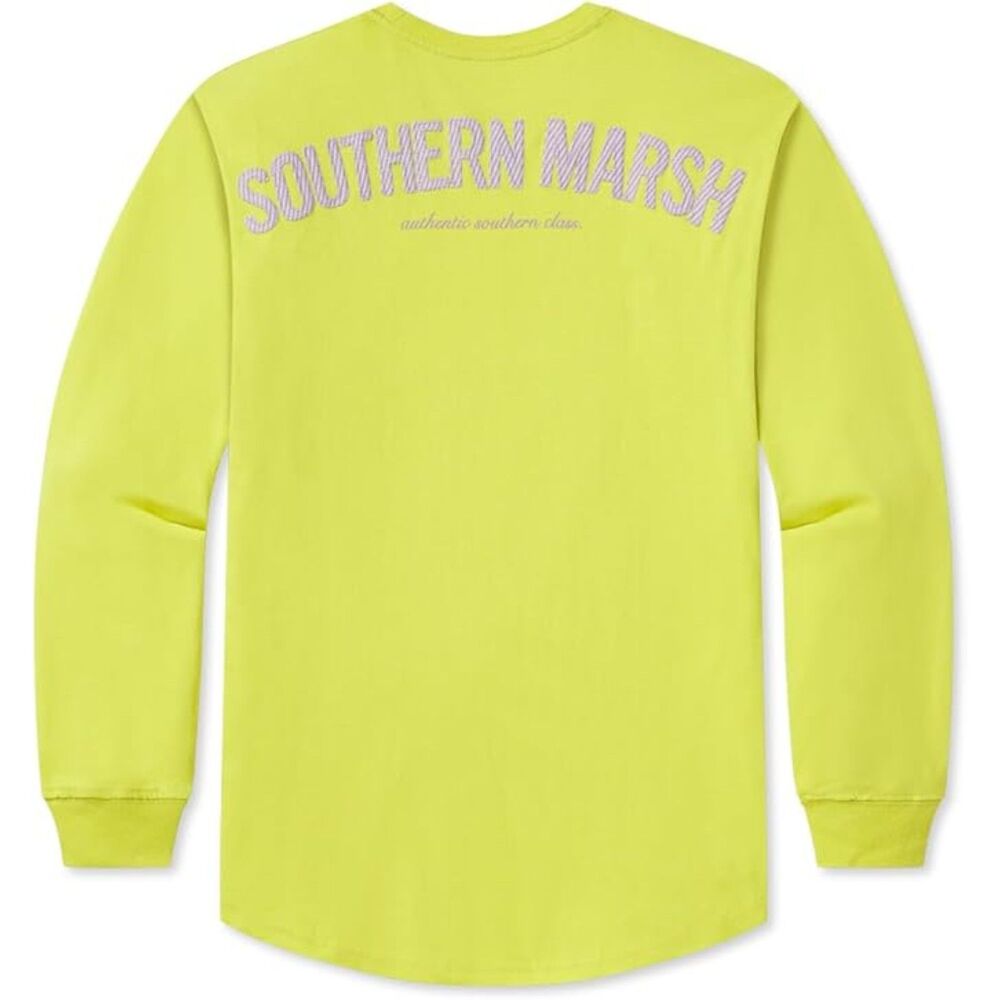Southern Marsh Rebecca Long Sleeve Jersey Electric‎ Lime w/ Purple Women's XS